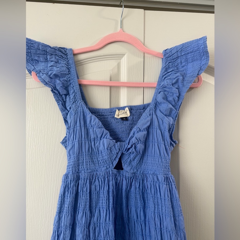 Universal Thread Blue Ruffle Strap Dress - Picture 3 of 3